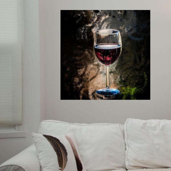 Wine Glass Stylized Print - Image 3